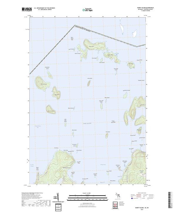 US Topo 7.5-minute map for Burnt Island MION