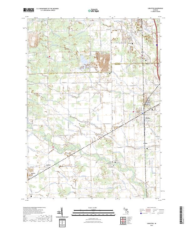 US Topo 7.5-minute map for Carleton MI