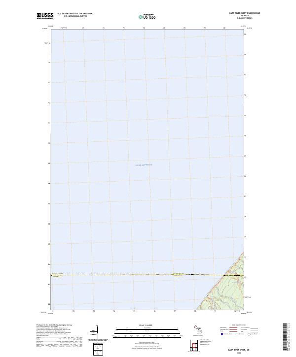 US Topo 7.5-minute map for Carp River West MI