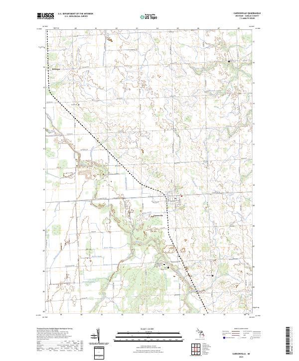 US Topo 7.5-minute map for Carsonville MI