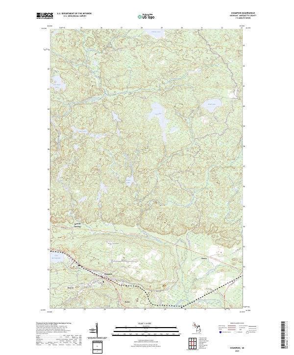 US Topo 7.5-minute map for Champion MI