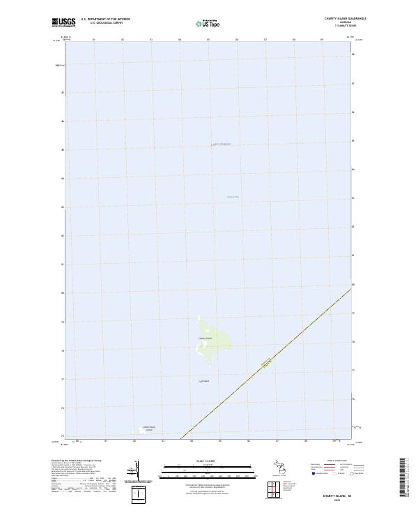 US Topo 7.5-minute map for Charity Island MI