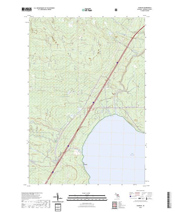 US Topo 7.5-minute map for Charles MI