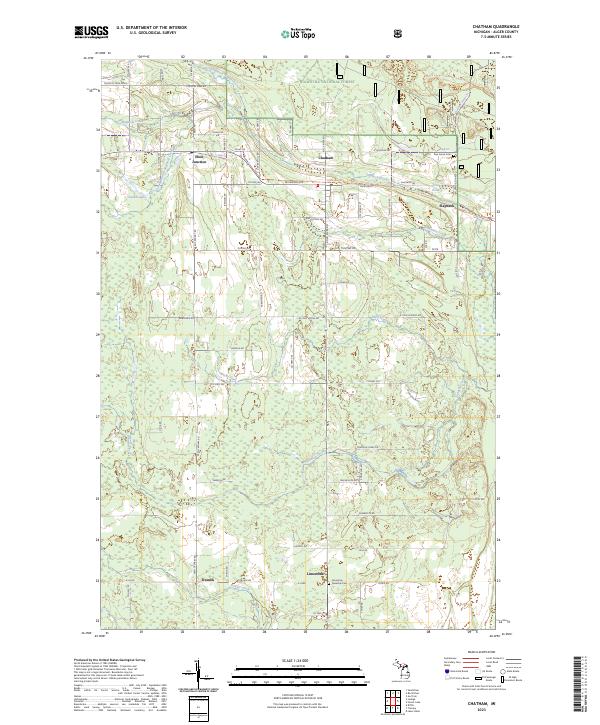 US Topo 7.5-minute map for Chatham MI