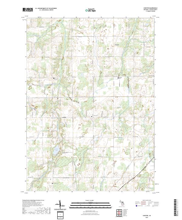 US Topo 7.5-minute map for Chester MI