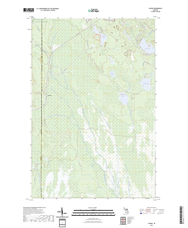US Topo 7.5-minute map for Cusino MI