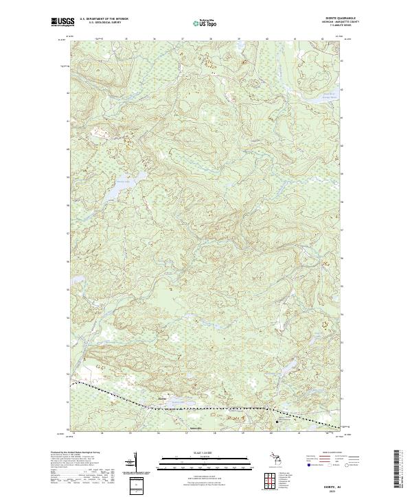 US Topo 7.5-minute map for Diorite MI