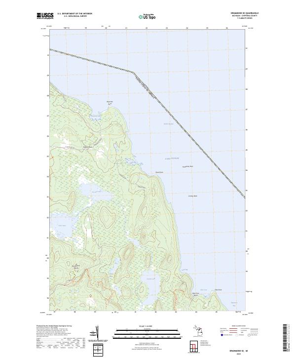 US Topo 7.5-minute map for Drummond SE MI