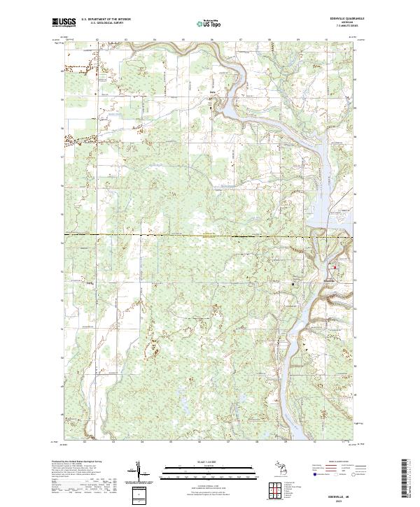 US Topo 7.5-minute map for Edenville MI
