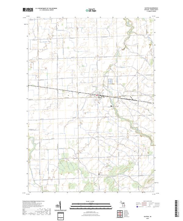 US Topo 7.5-minute map for Elkton MI