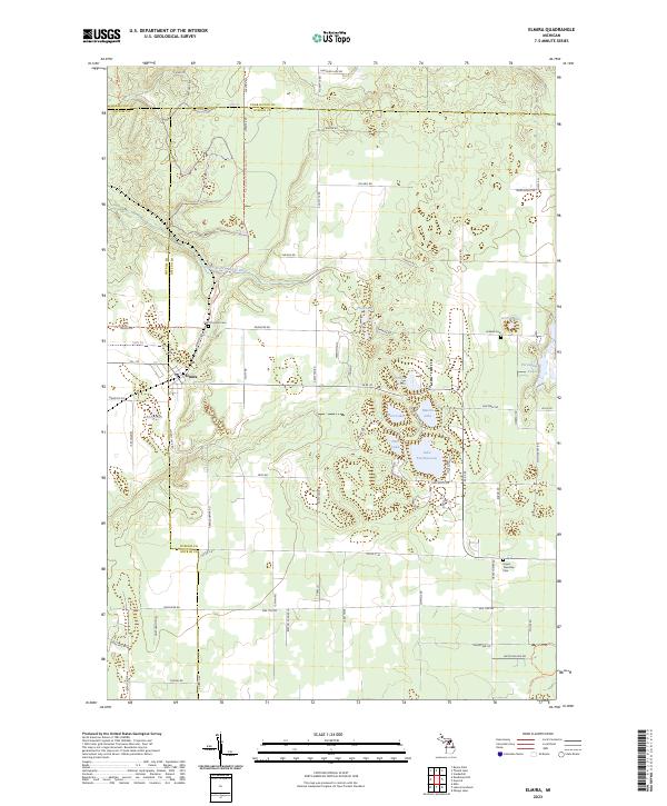 US Topo 7.5-minute map for Elmira MI