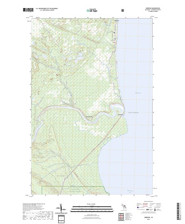US Topo 7.5-minute map for Emerson MI