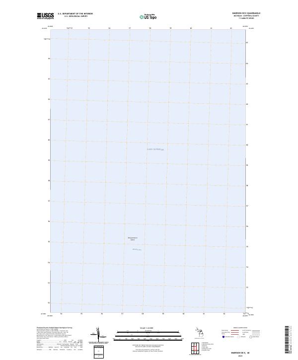 US Topo 7.5-minute map for Emerson OE E MI