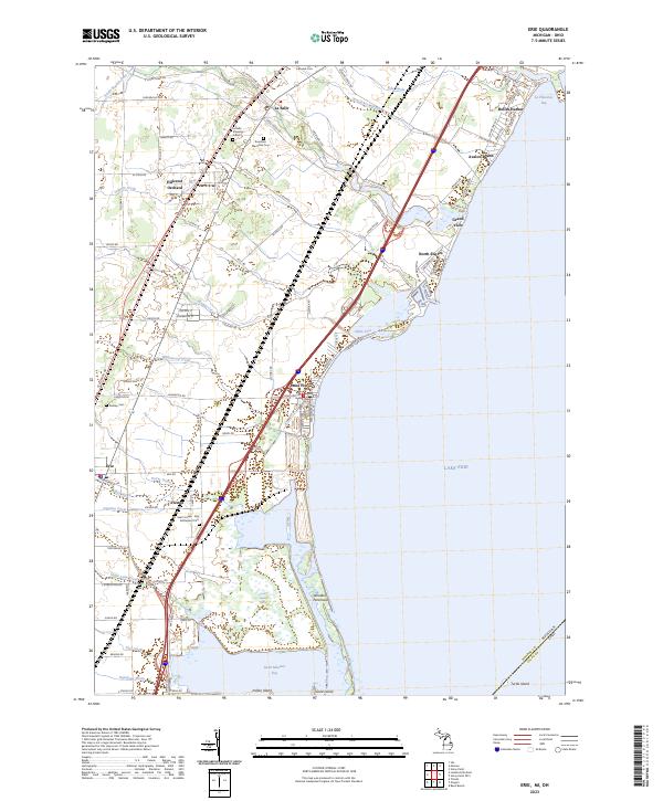 US Topo 7.5-minute map for Erie MIOH