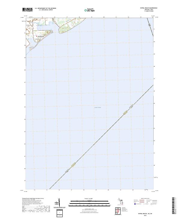 US Topo 7.5-minute map for Estral Beach MIOH
