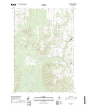 US Topo 7.5-minute map for Evans Creek MI
