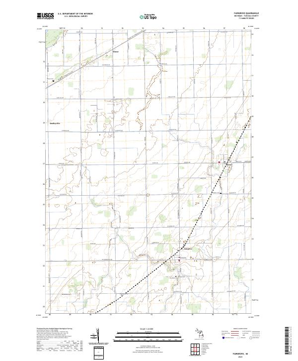US Topo 7.5-minute map for Fairgrove MI