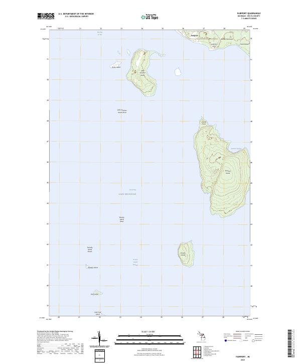 US Topo 7.5-minute map for Fairport MI