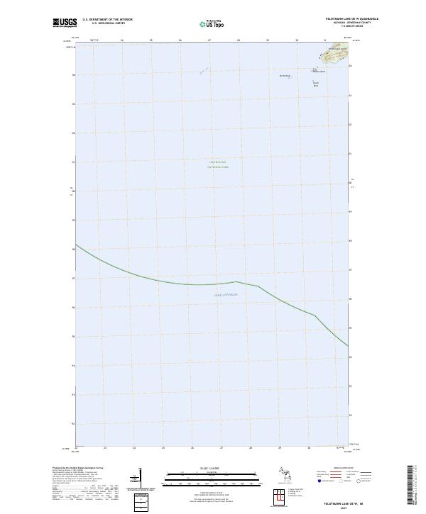 US Topo 7.5-minute map for Feldtmann Lake OE W MI
