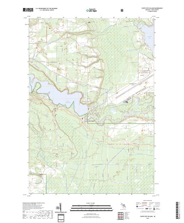 US Topo 7.5-minute map for Foote Site Village MI