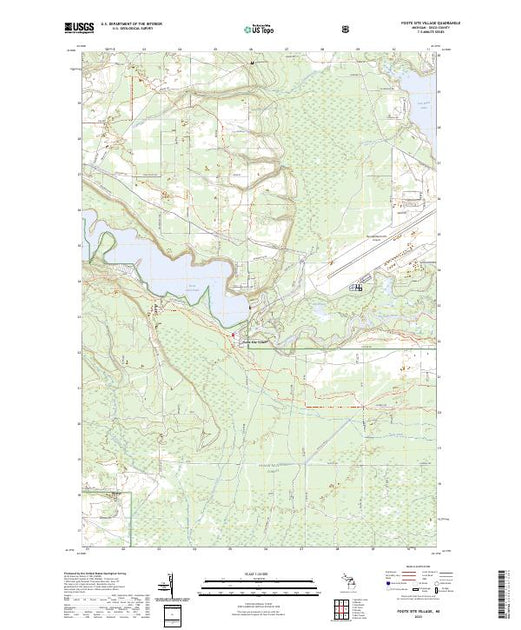 US Topo 7.5-minute map for Foote Site Village MI – American Map Store