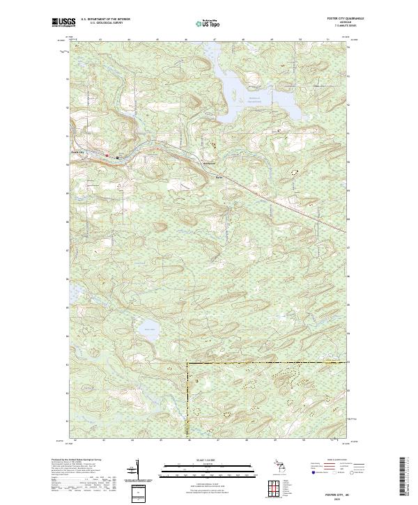 US Topo 7.5-minute map for Foster City MI