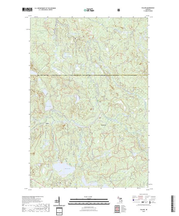 US Topo 7.5-minute map for Fuller MI