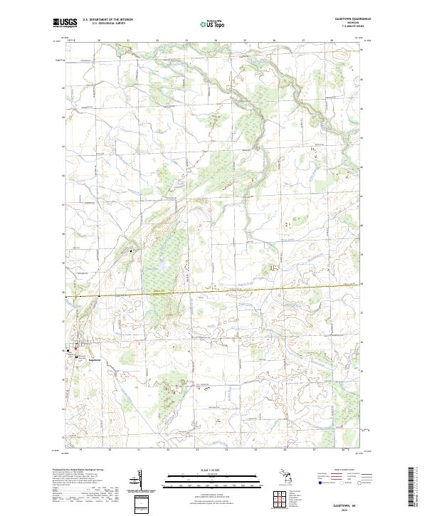 US Topo 7.5-minute map for Gagetown MI