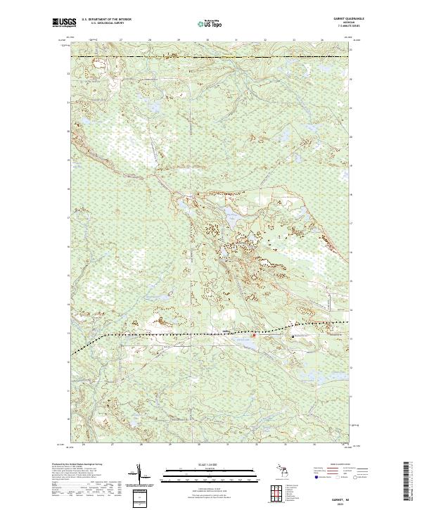 US Topo 7.5-minute map for Garnet MI