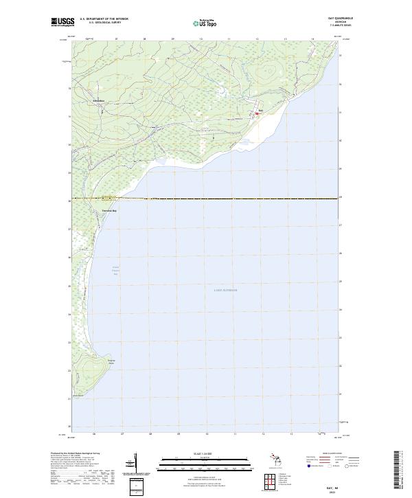 US Topo 7.5-minute map for Gay MI