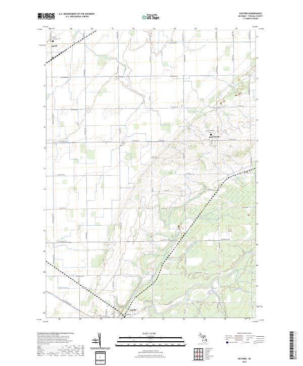 US Topo 7.5-minute map for Gilford MI