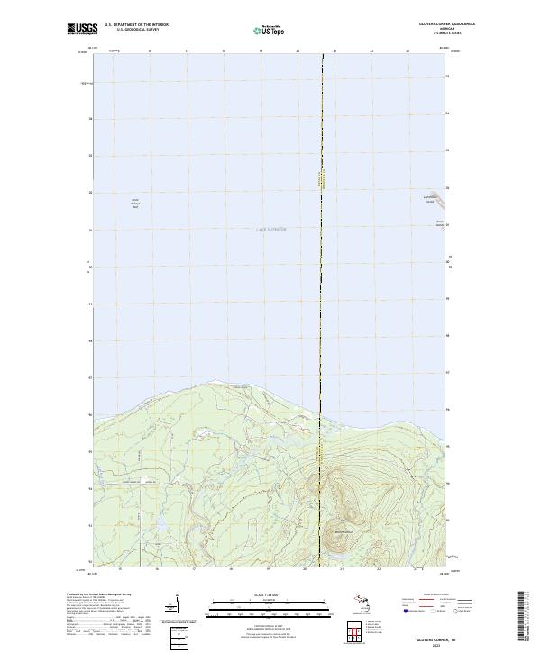 US Topo 7.5-minute map for Glovers Corner MI