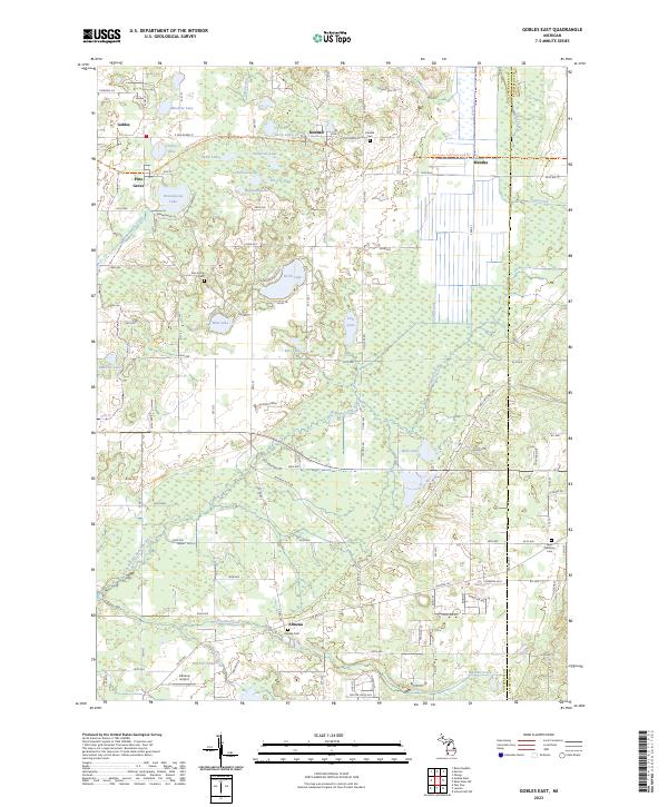 US Topo 7.5-minute map for Gobles East MI