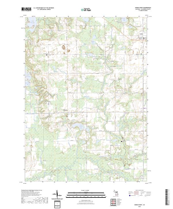 US Topo 7.5-minute map for Gobles West MI