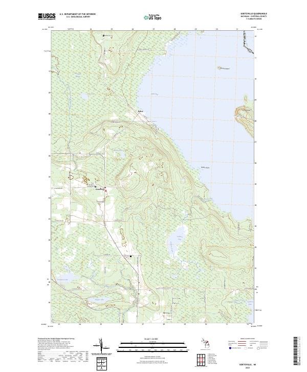 US Topo 7.5-minute map for Goetzville MI