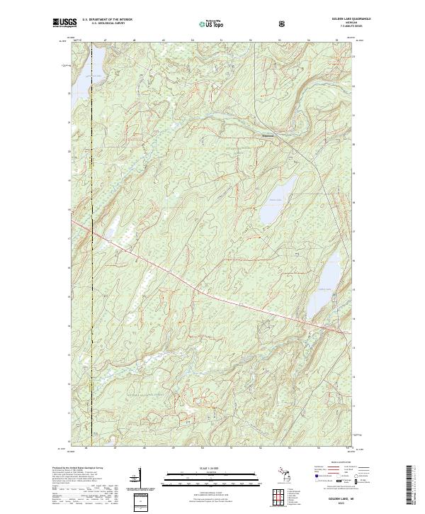 US Topo 7.5-minute map for Golden Lake MI