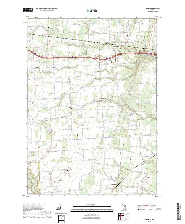 US Topo 7.5-minute map for Goodells MI