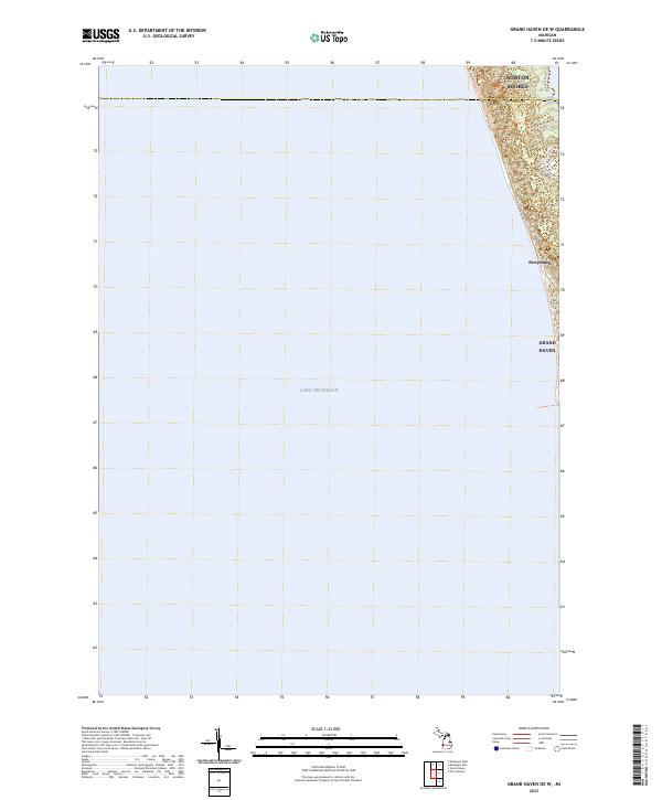 US Topo 7.5-minute map for Grand Haven OE W MI