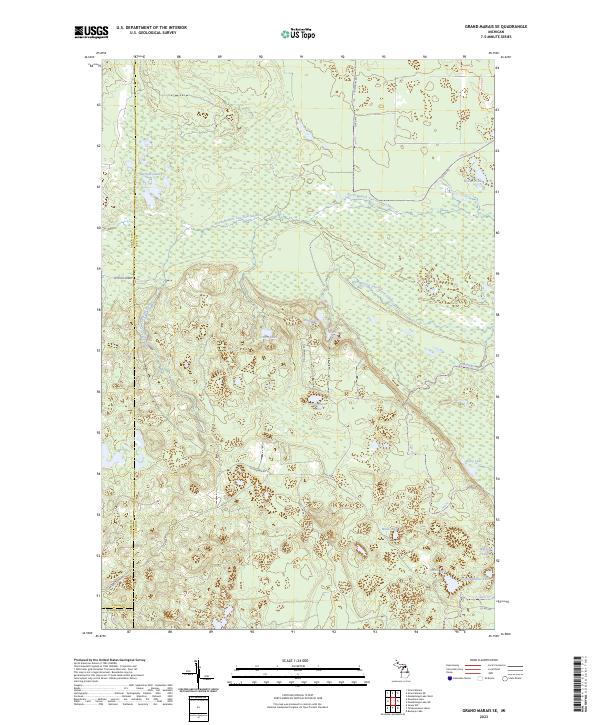 US Topo 7.5-minute map for Grand Marais SE MI