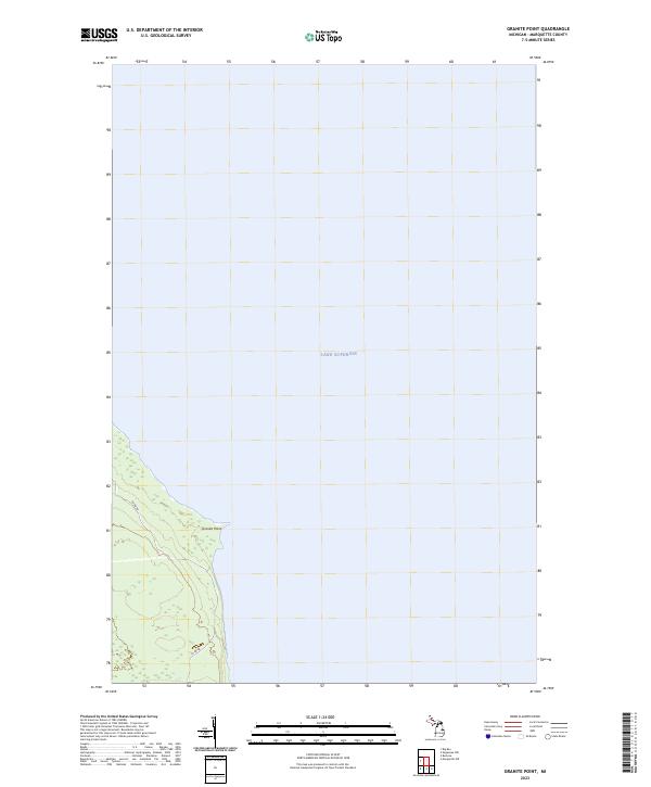 US Topo 7.5-minute map for Granite Point MI