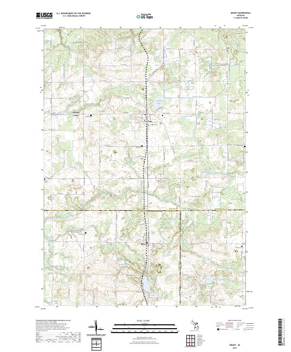 US Topo 7.5-minute map for Grant MI