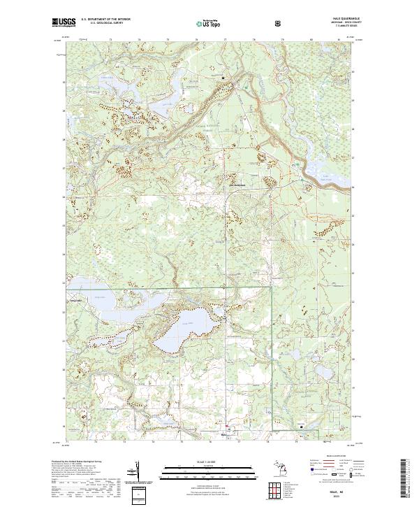 US Topo 7.5-minute map for Hale MI