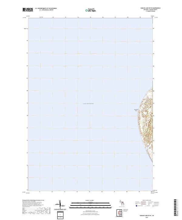US Topo 7.5-minute map for Hamlin Lake OE W MI