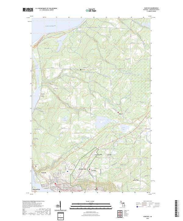 US Topo 7.5-minute map for Hancock MI