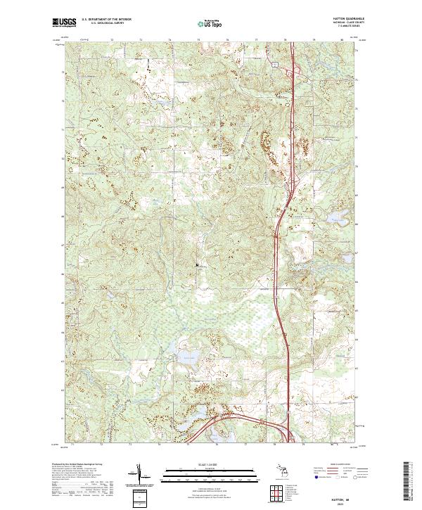 US Topo 7.5-minute map for Hatton MI
