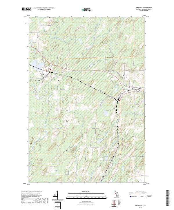 US Topo 7.5-minute map for Hermansville MI
