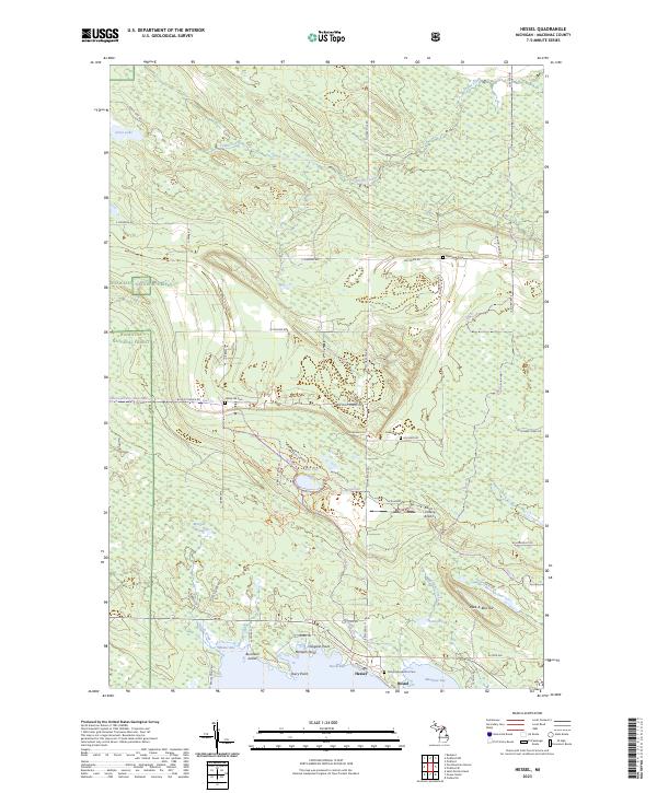 US Topo 7.5-minute map for Hessel MI
