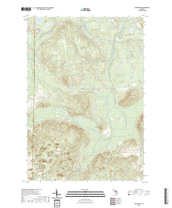 US Topo 7.5-minute map for Hetherton MI