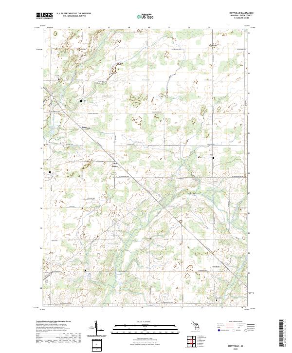 US Topo 7.5-minute map for Hoytville MI
