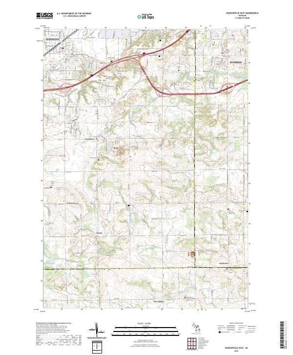 US Topo 7.5-minute map for Hudsonville East MI